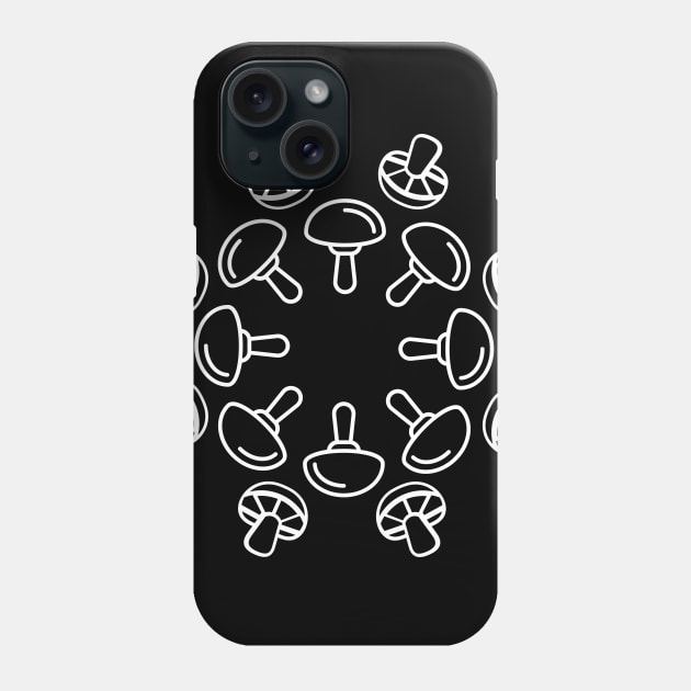 Psychedelic Sacred Geometry Mycology Mushroom Phone Case by MeatMan