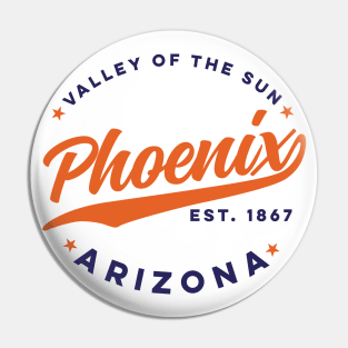 Vintage Phoenix Arizona Valley of the Sun Color City USA Pin