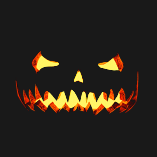 Halloween Evil Pumpkin Spooky Render T-Shirt