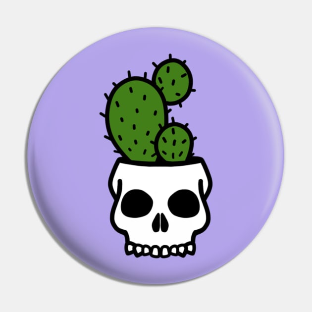 Skull planter Pin by Spooky Hollow Lane