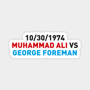 Muhammad Ali VS George Foreman Magnet