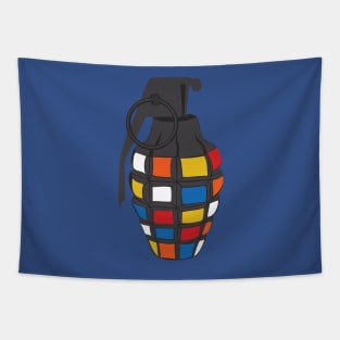 Rubiks Grenade Tapestry