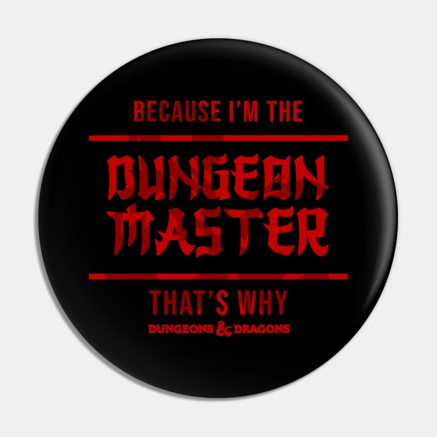 Dungeons And Dragons - Dungeon master Pin by Collage Collective Berlin