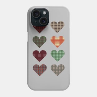 Checkered Hearts Phone Case