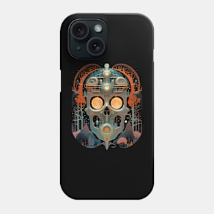 Halloween Day of the Dead Robot Sugar Skull Phone Case