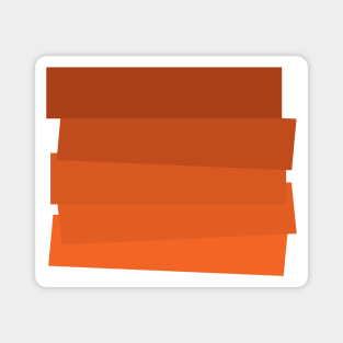 Tumbling Orange Blocks Magnet