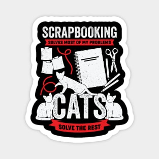 Scrapbooking Scrapbook Scrapbooker Cat Lover Gift Magnet