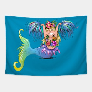 mermaid cheerleader Tapestry