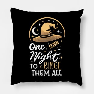 One Night to Binge Them All - Funny Pillow
