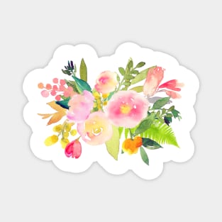 Floral Watercolor, Spring Bouquet Magnet