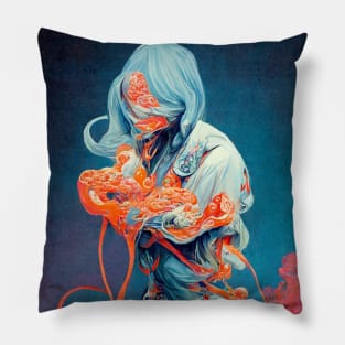 Future Human - 103 - Calligrapher Pillow