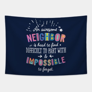 An awesome Neighbor Gift Idea - Impossible to Forget Quote Tapestry