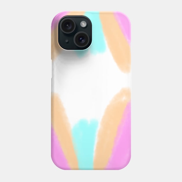 Green pink yellow watercolor abstract art Phone Case by Artistic_st