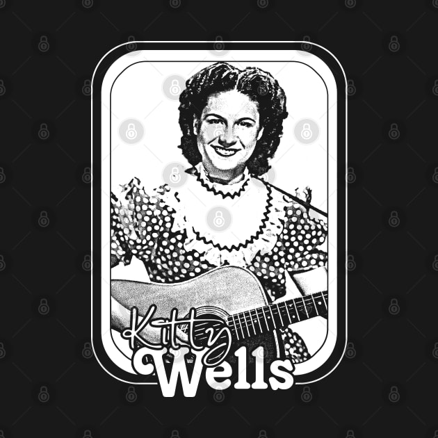 Kitty Wells / Retro Style Country Artist Fan Design by DankFutura