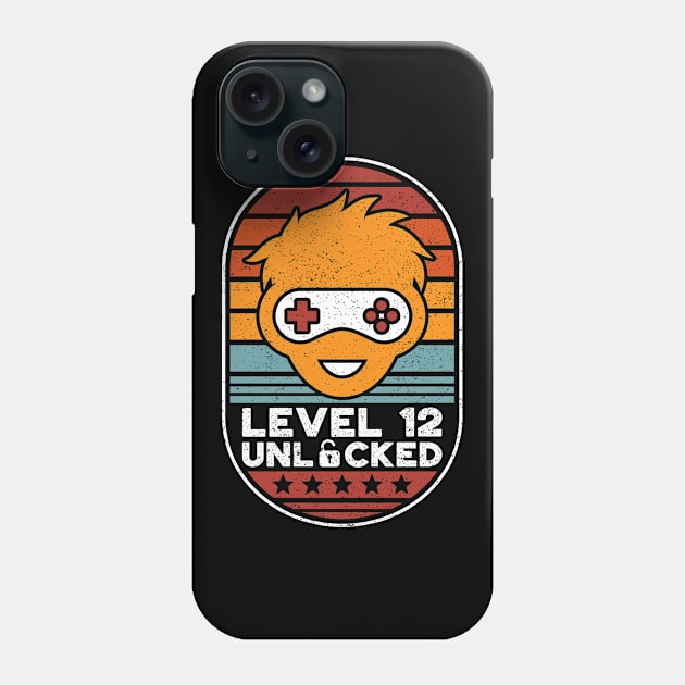 Level 12 Unlocked Video Gamer Birthday Phone Case by VintageShirtShoppe