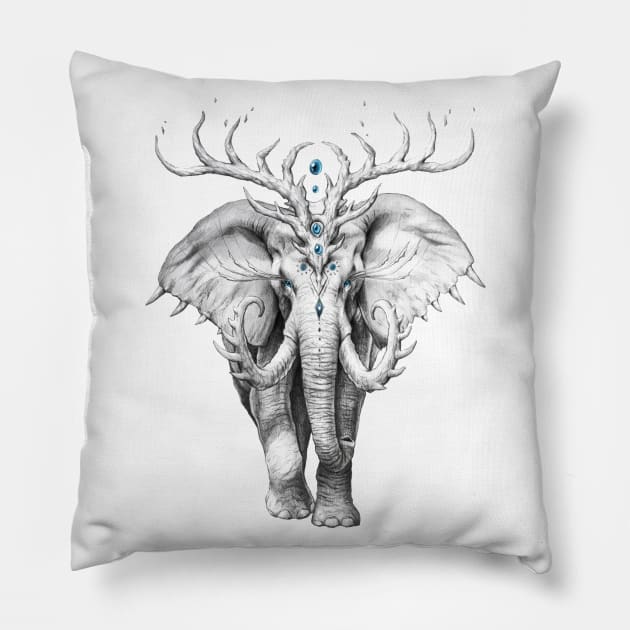 Elephant Soul Pillow by jojoesart