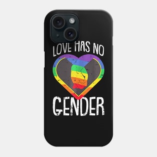 No Gender Gay Pride Love Rainbow Flag Proud Lgbt Q Ally Phone Case