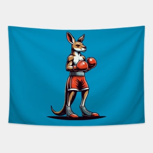 Kangaroo boxing Tapestry