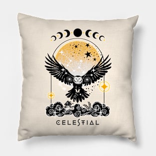 Celestial spirit animal owl Pillow