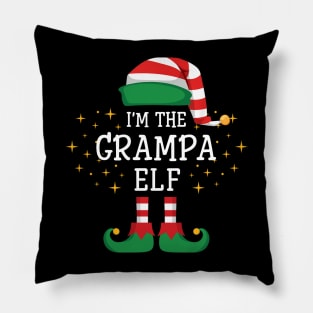 I'm The Grampa Elf Matching Family Christmas Pajama Pillow