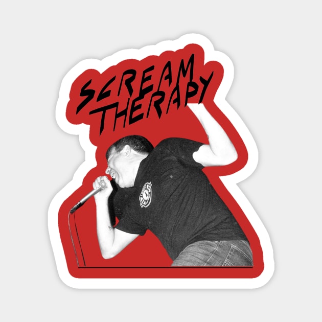 Scream Therapy Podcast Screamer transparent design Magnet by chalywinged