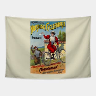 Nordisk Cyclefabrik Netherlands Vintage Poster 1899 Tapestry