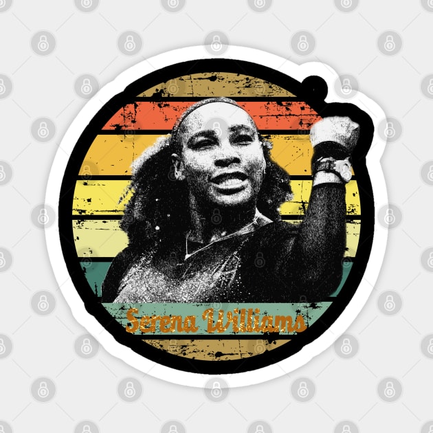 serena williams//Retro Vintage Magnet by 9ifary