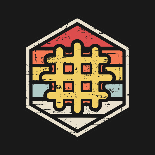 Retro Badge Waffle by rojakdesigns