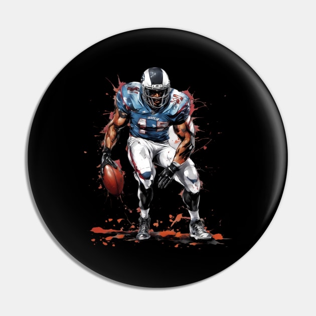 American Football Linebacker Pin by animegirlnft