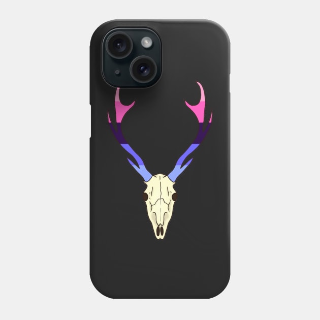 Omnisexual Pride Deer Skull Phone Case by whizz0