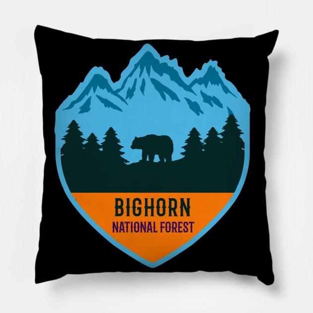 Bighorn National Forest Pillow by Tonibhardwaj