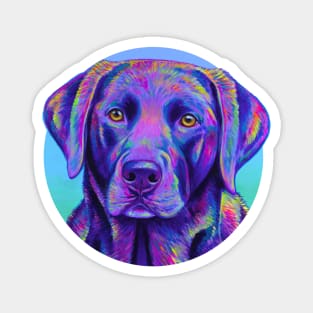 Purple Labrador Retriever Dog Magnet