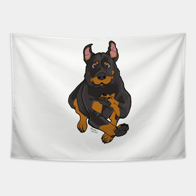 Rottweiler Tapestry by ApolloOfTheStars