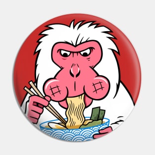 Snow Monkey Ramen Pin