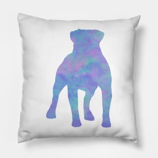 Rainbow Pastel American Bulldog Pillow