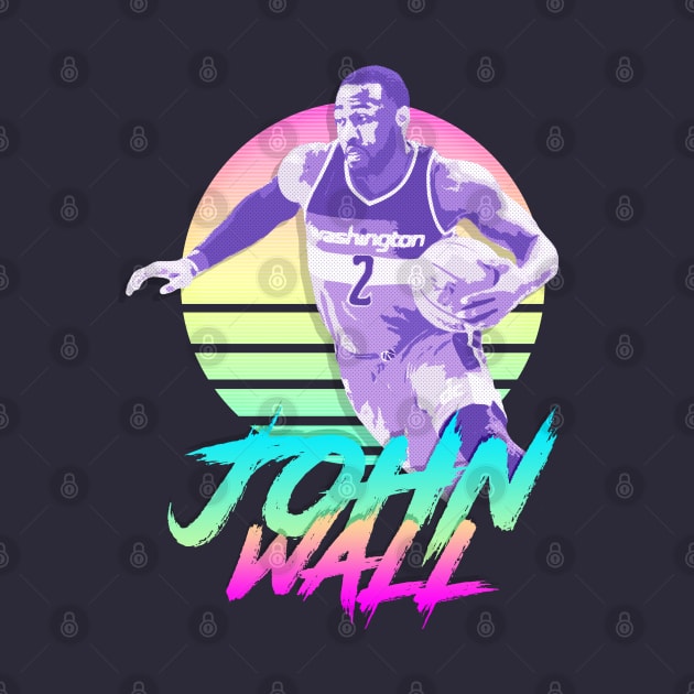 John Wall Retro Futuristic Aesthetic by StupidHead