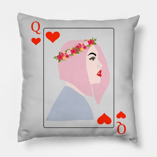 Queen in the room , Uinque design Pillow by Maia Pretty Designs