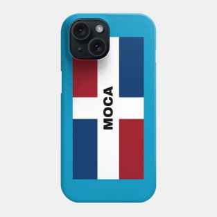 Moca City in Dominican Republic Flag Phone Case