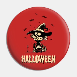 Halloween pumpkin girl Pin