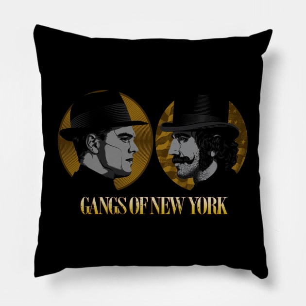 - Cult Movie - Gangs of New York Pillow by Chairrera