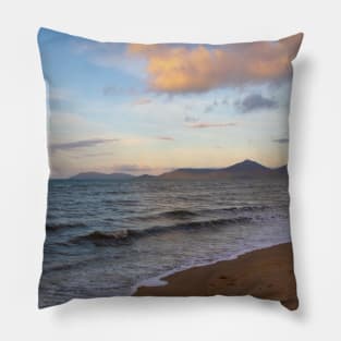 Sunset on the Beach in Cairns, Australia Pillow