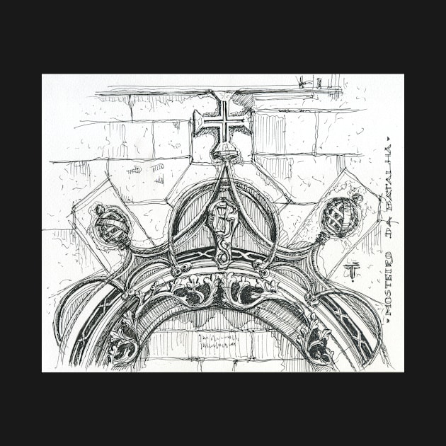 Mosteiro da Batalha sketch by terezadelpilar