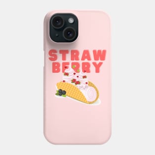 I love ice cream a waffle lot | Strawberry Ice Cream Flavor | Ice Cream Lovers | Sundae Lovers | Sweet Summer Treat | Sweet Tooth Phone Case