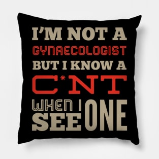 I'm Not A Gynaecologist Pillow