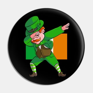 Dabbing Leprechaun St. Patricks Day Pin