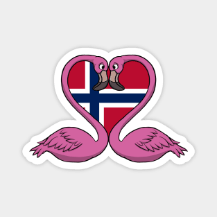 Flamingo Norway Magnet