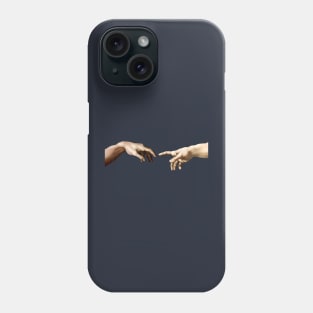 The Hands of God and Adam Phone Case