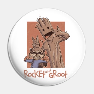 Rocket and Groot Pin