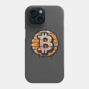 Bitcoin Graffiti  Design Phone Case