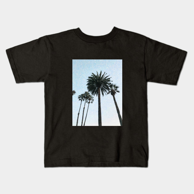 Palm Trees Painting California Kids T Shirt Teepublic